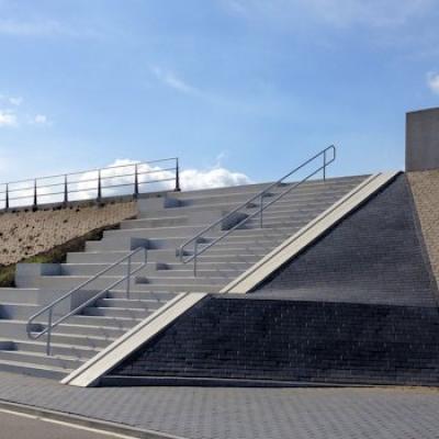 StrandTribuneLoungetrap IJmondhaven IJmuiden